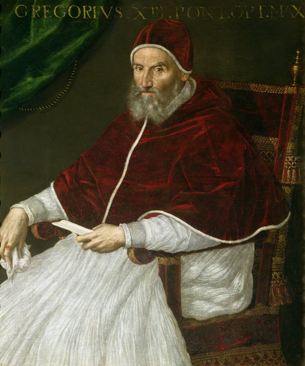 Porträt von Papst Gregor XIII. (Ugo Buoncompagni) von Lavinia Fontana