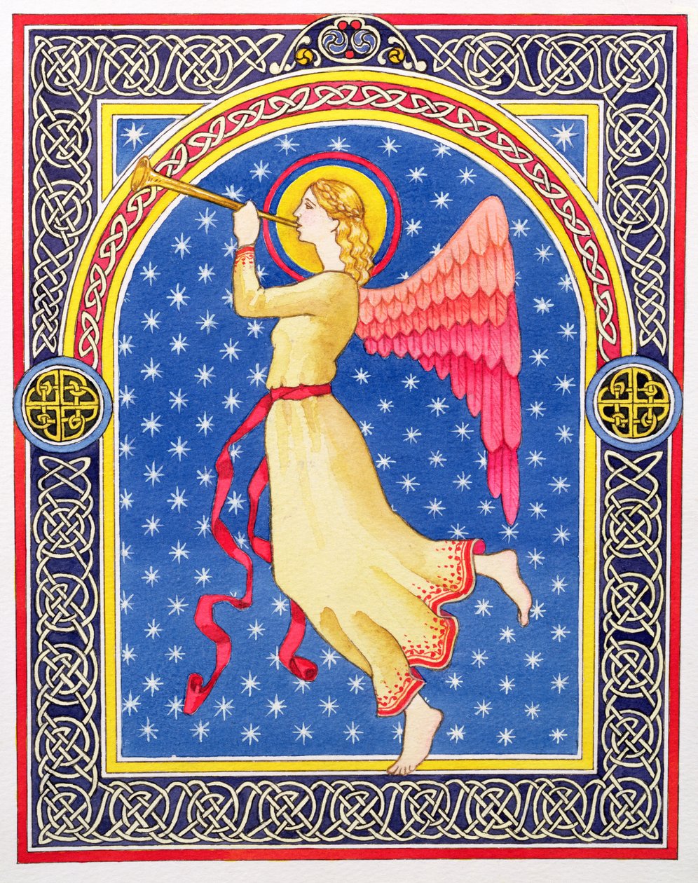Engel, der Trompete bläst von Lavinia Hamer