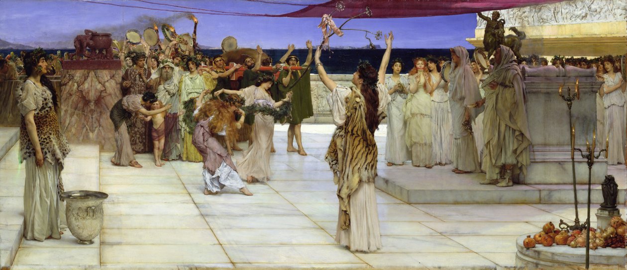 Eine Widmung an Bacchus, 1889 von Lawrence Alma Tadema