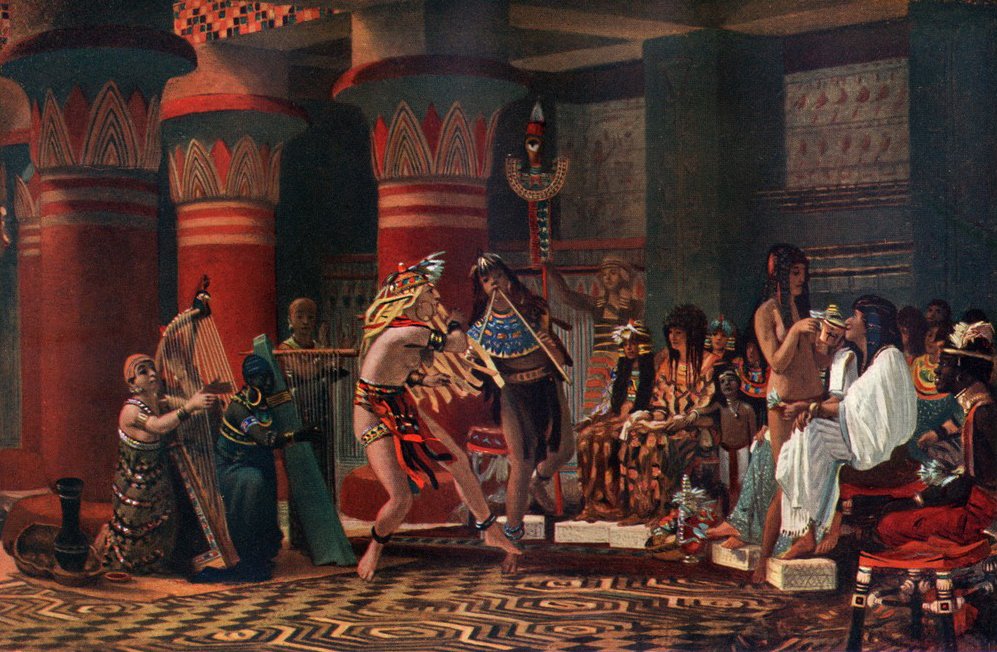 Zeitvertreib im alten Ägypten von Lawrence Alma Tadema