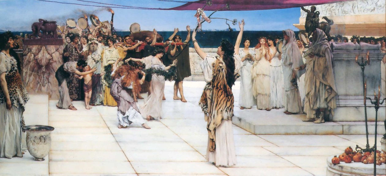 Eine Widmung an Bacchus von Lawrence Alma Tadema