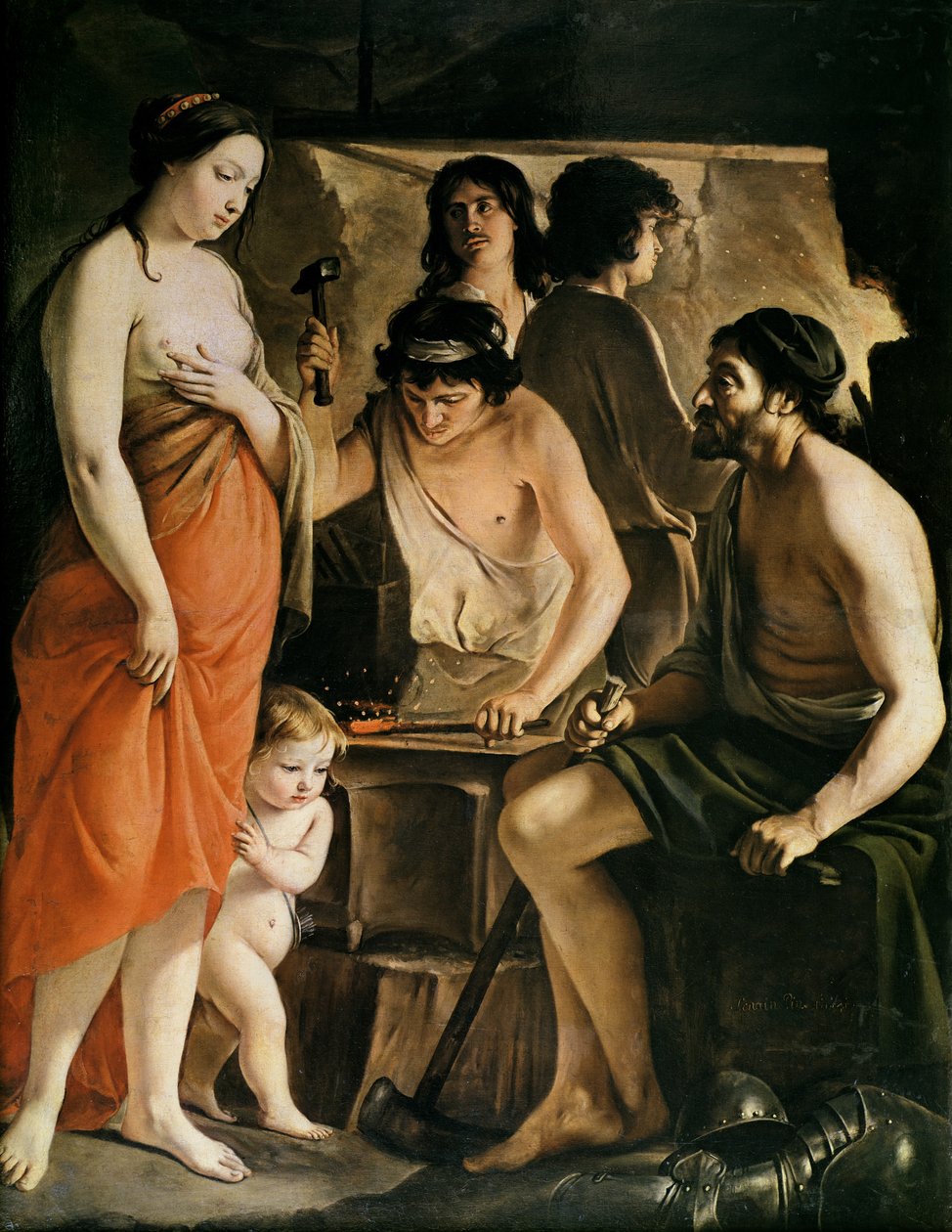 Venus in der Schmiede des Vulkan, 1641 von Le Nain Brothers