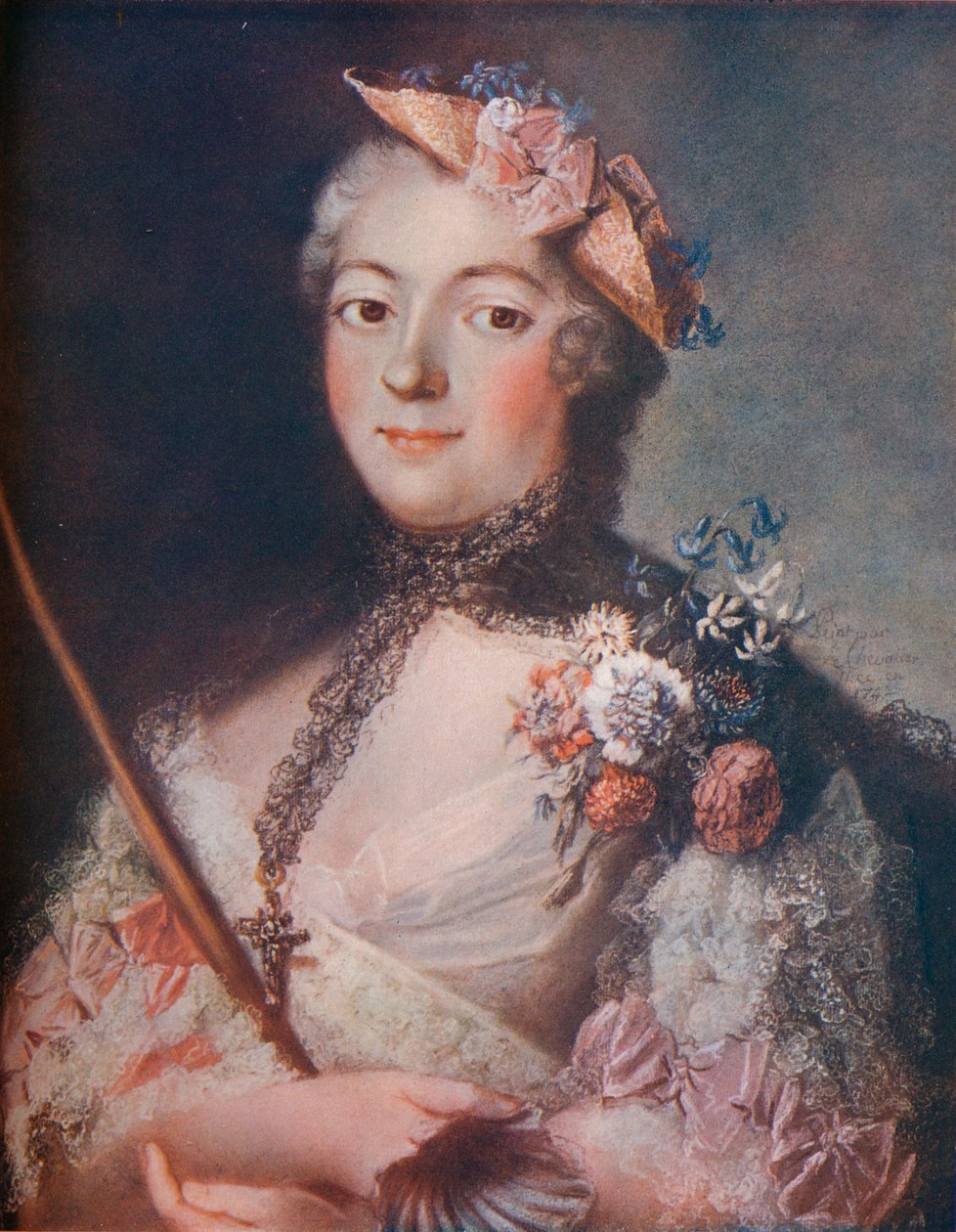 Porträt einer Dame, 18. Jahrhundert von Le Chevalier