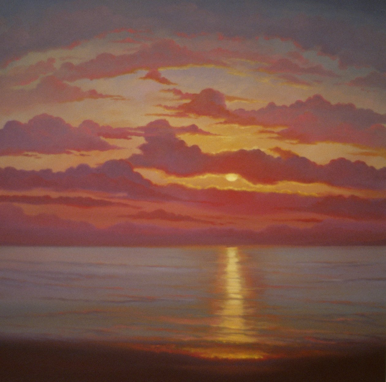 Nordsee, 2005 Sonnenuntergang am Meer von Lee Campbell
