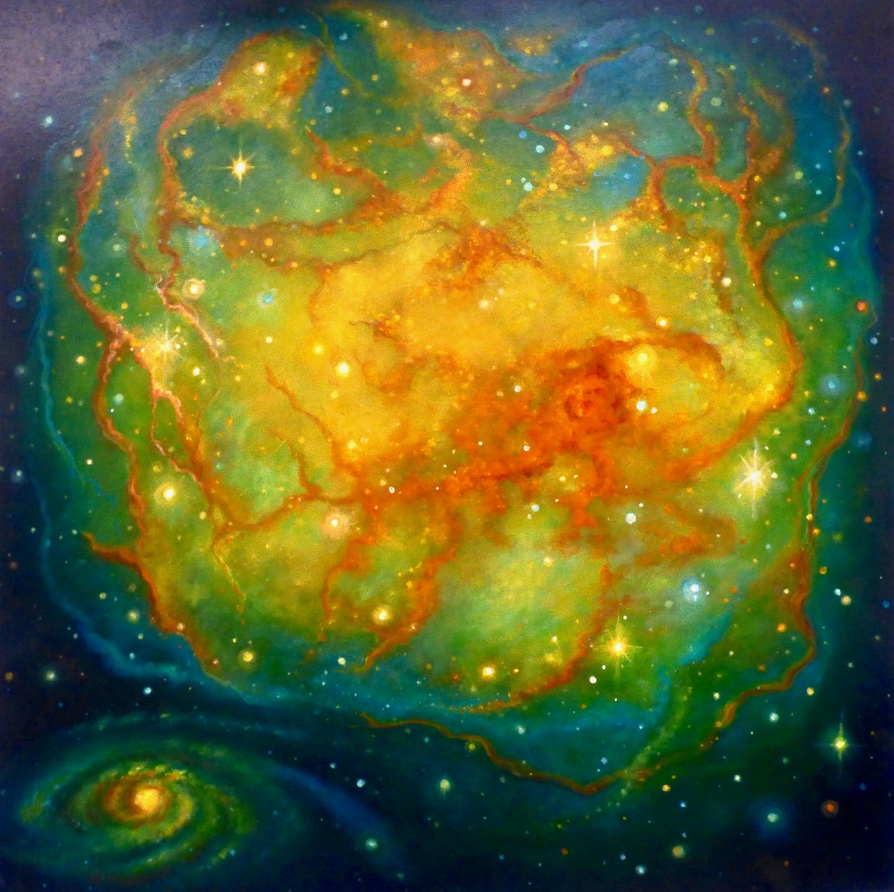 Nebula Smaragd, 2023 von Lee Campbell