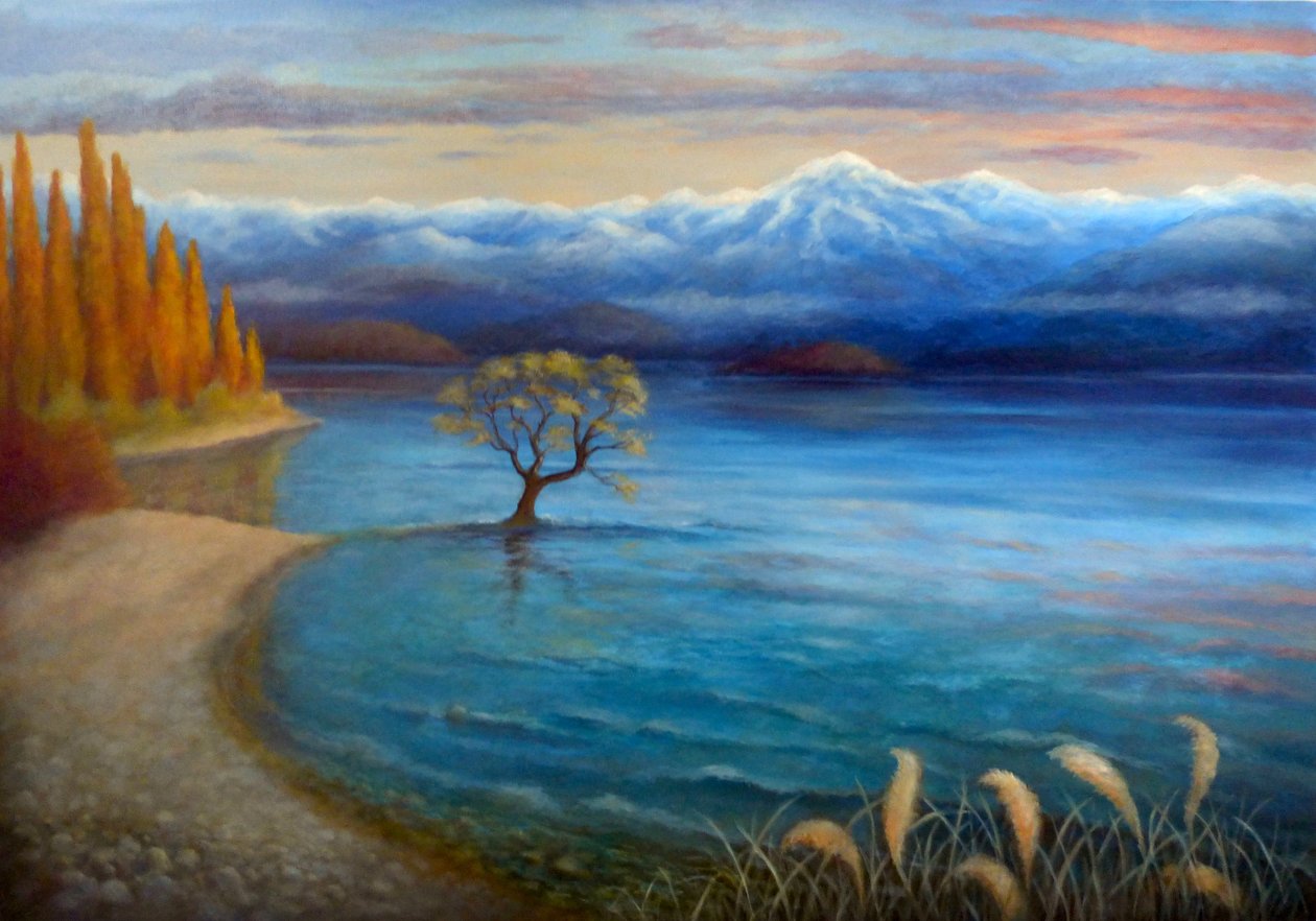 Der Wanaka-Baum, 2024 von Lee Campbell