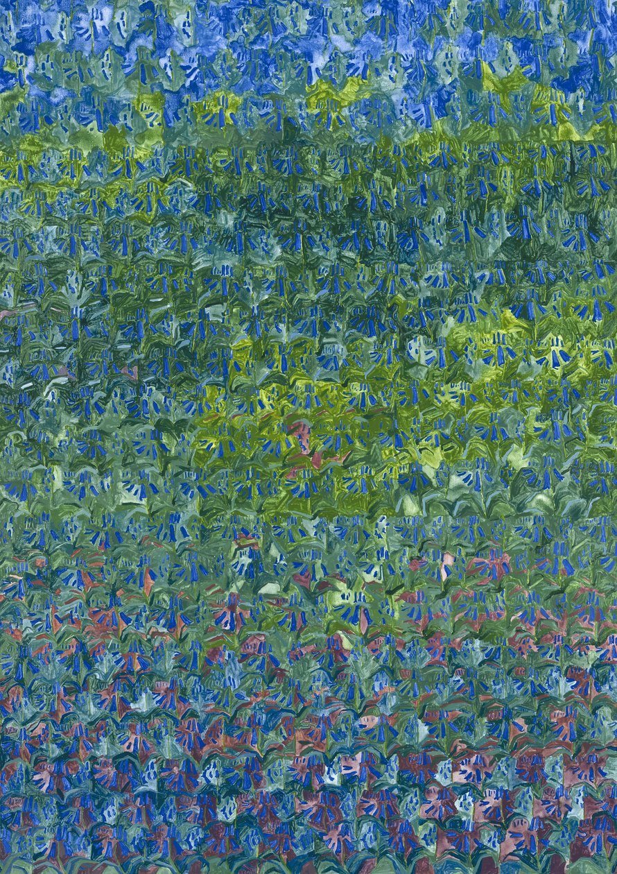 Blaue Glockenblumen, 2012 von Leigh Glover