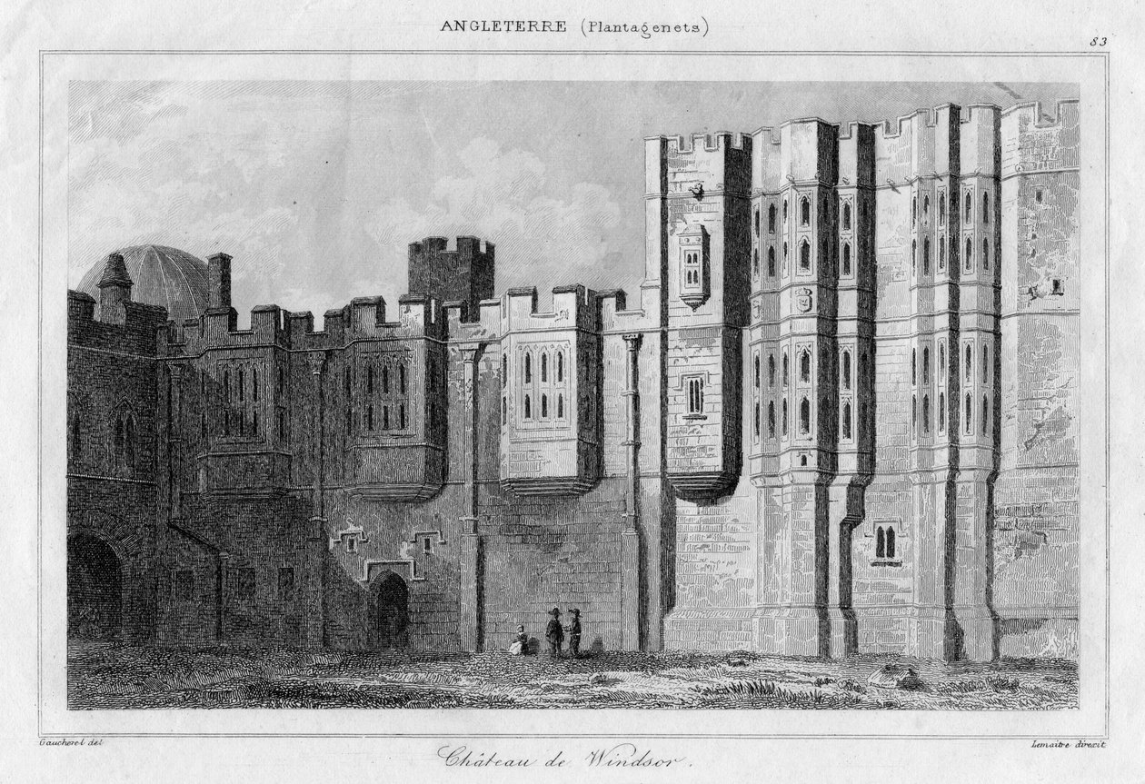 Schloss Windsor, Berkshire, 19. Jahrhundert von Lemaitre