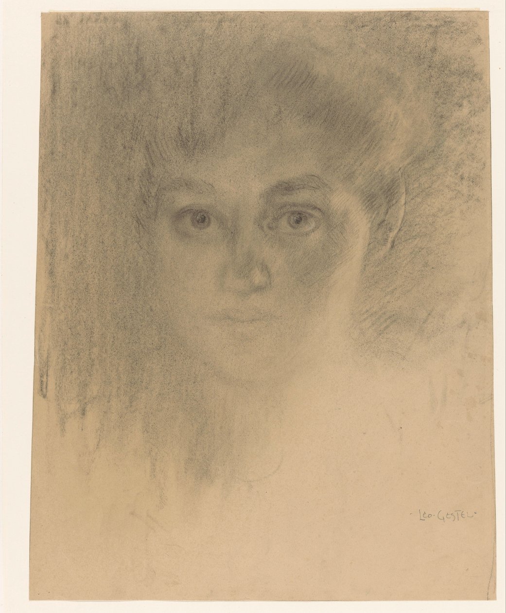 Gesicht einer Frau von Leo Gestel (signed by artist)