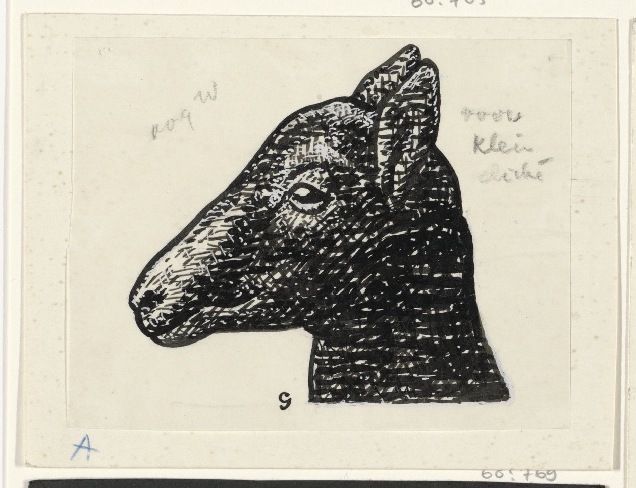 Kopf eines Lamms von Leo Gestel (signed by artist)