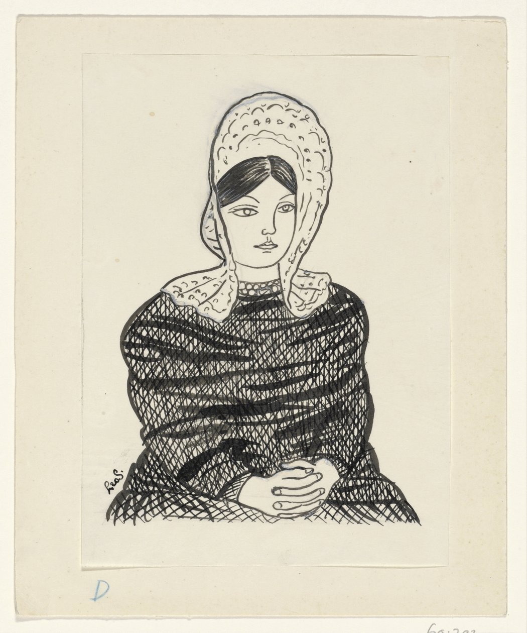 Frau in Tracht von Leo Gestel (signed by artist)