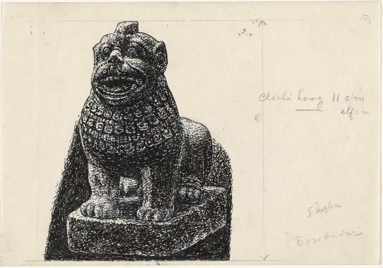 Bild eines Löwen von Leo Gestel