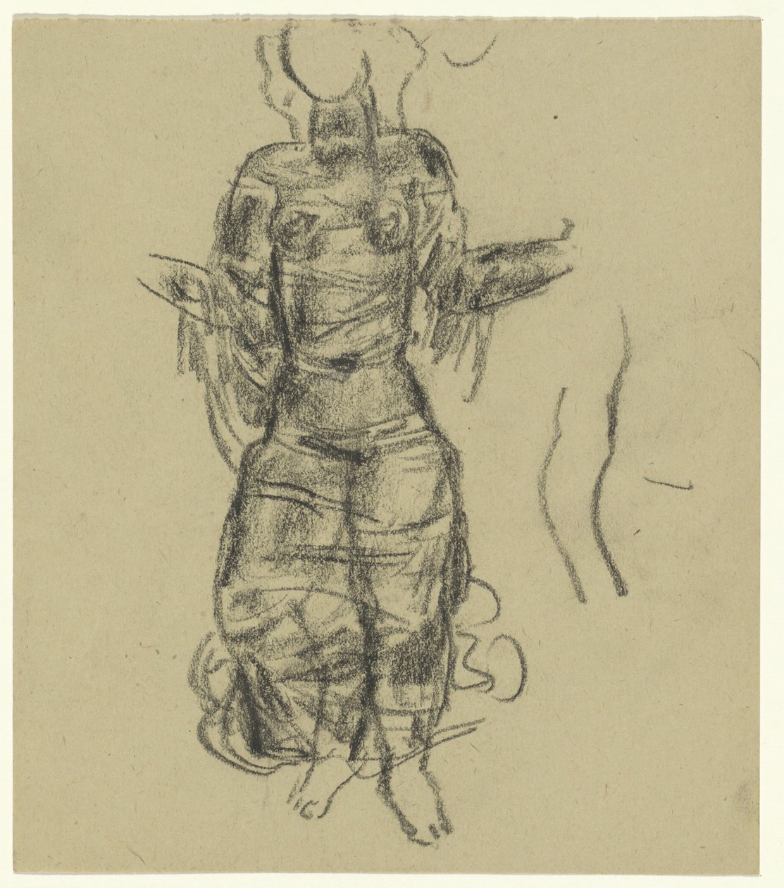 Tanzende Frau in durchsichtigen Draperien von Leo Gestel