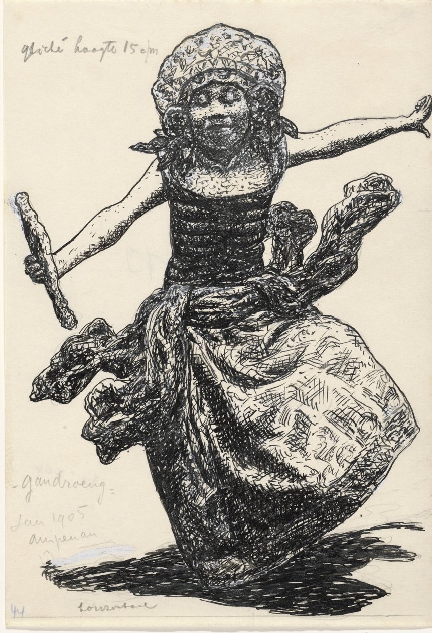 Gandrung-Tänzerin in Ampenan von Leo Gestel