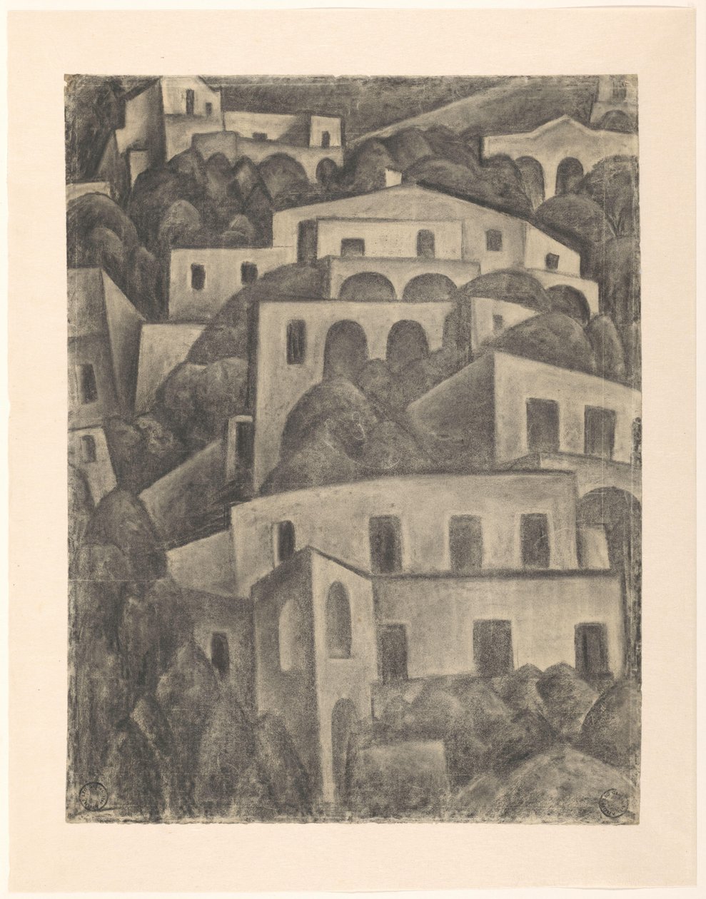 Ansicht von Positano von Leo Gestel
