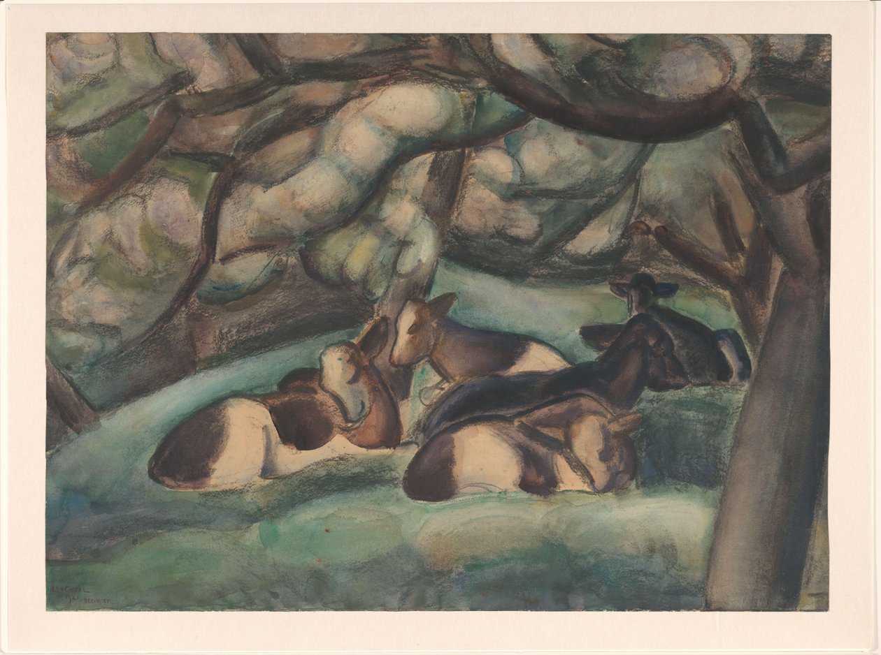 Kühe in der Beemster von Leo Gestel