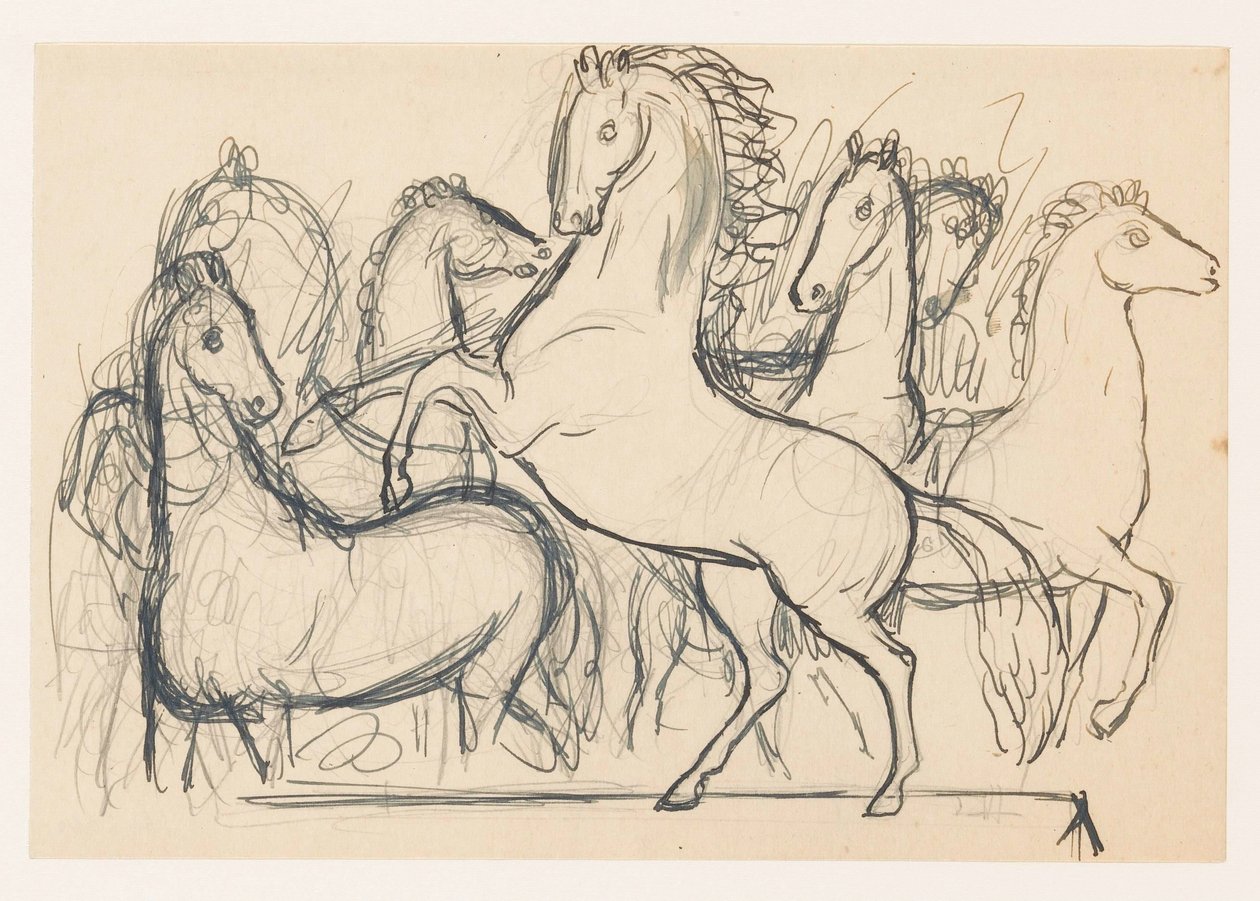 Pferdeherde von Leo Gestel
