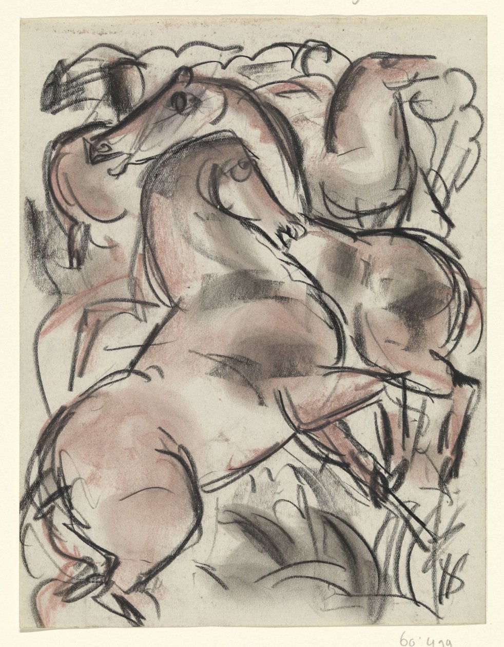 Pferde in der Natur von Leo Gestel