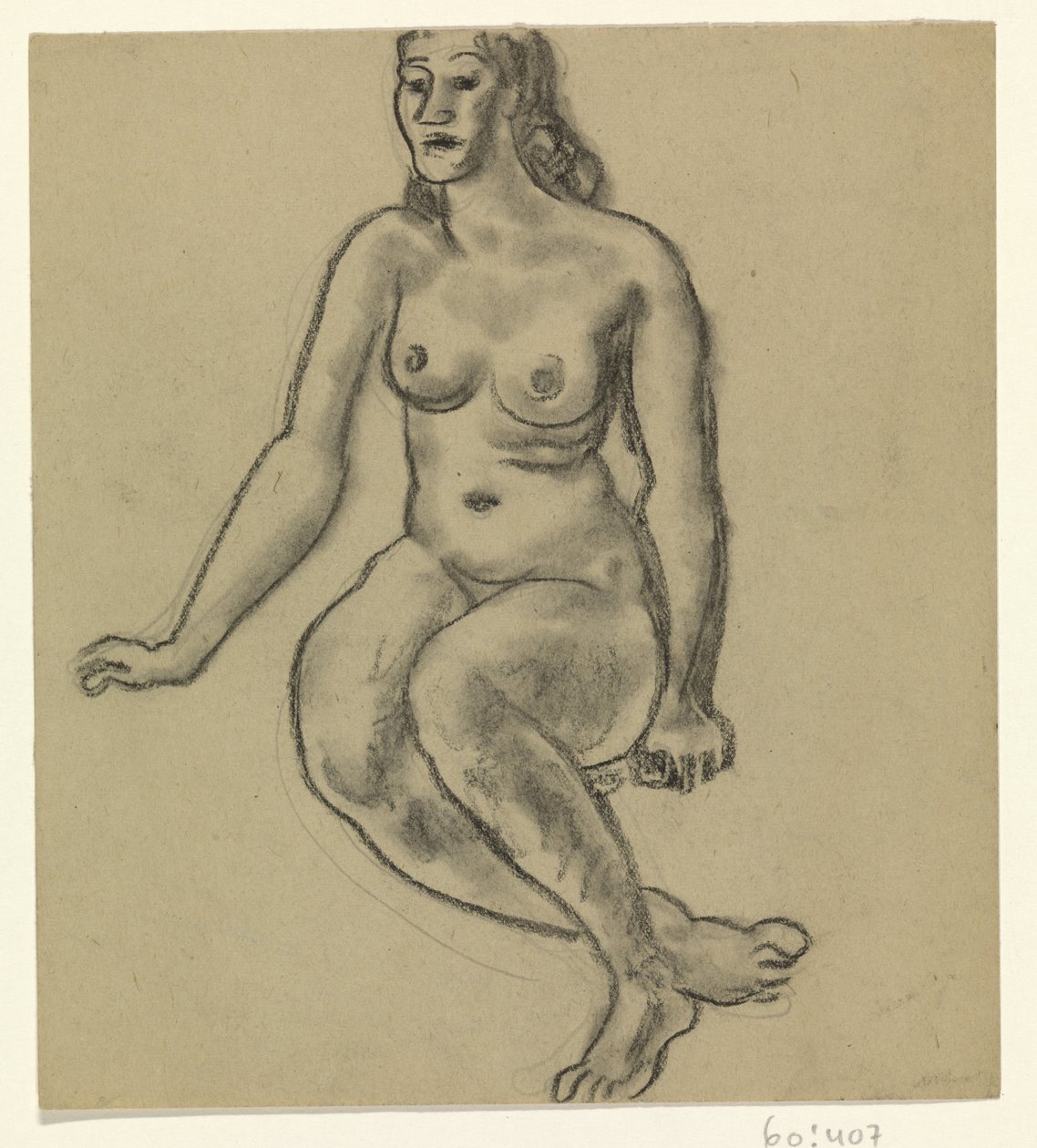 Sitzender weiblicher Akt von Leo Gestel