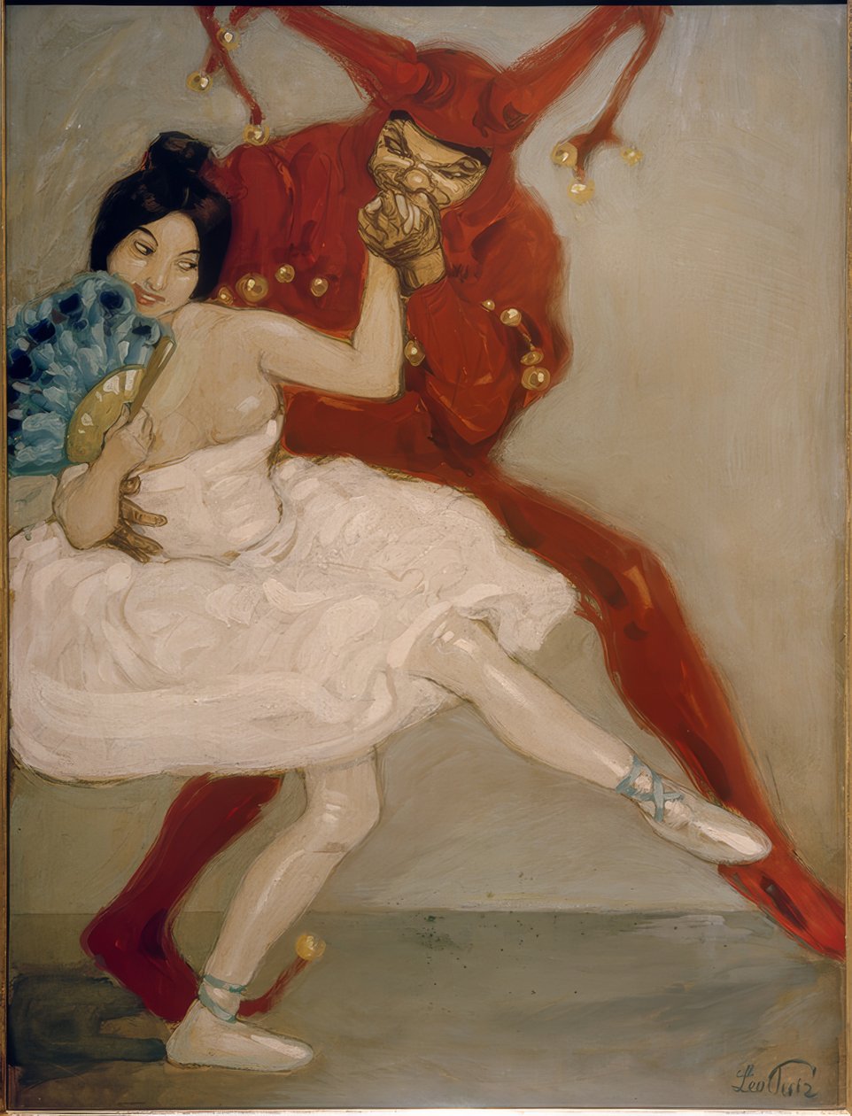 Till Eulenspiegel und Balletteuse von Leo Putz