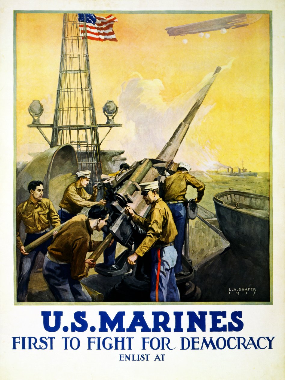 U.S. Marines, 1917 von Leon Alaric Shafer