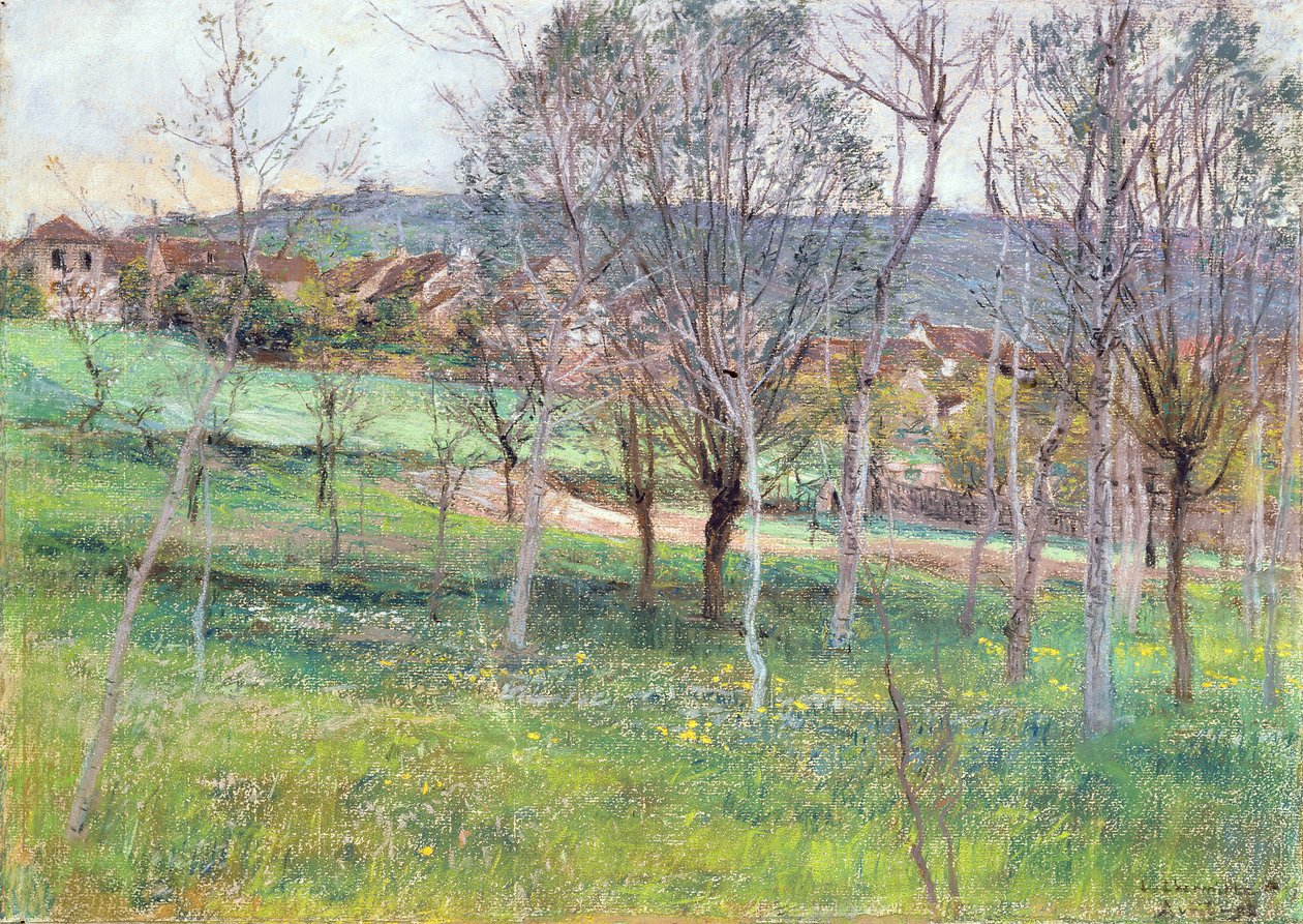 Landschaft in Nordfrankreich, ca. 1892 von Leon Augustin Lhermitte