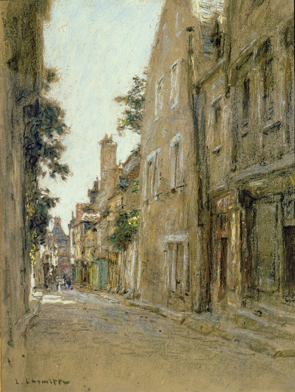 Rue Coursarlon, Bourges, ca. 1890 von Leon Augustin Lhermitte