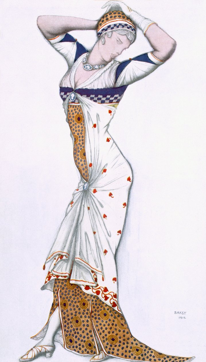 Design aus A Fantasy of Modern Costume, 1912 von Leon Bakst