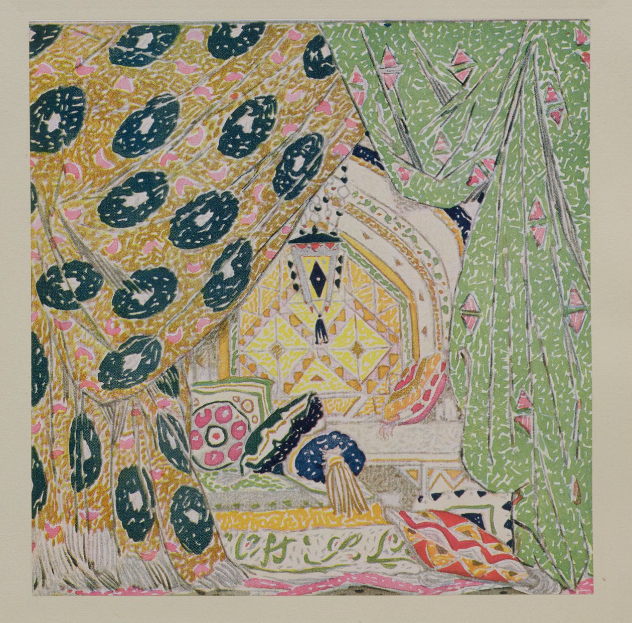 Orientalisches Szenendesign von Leon Bakst