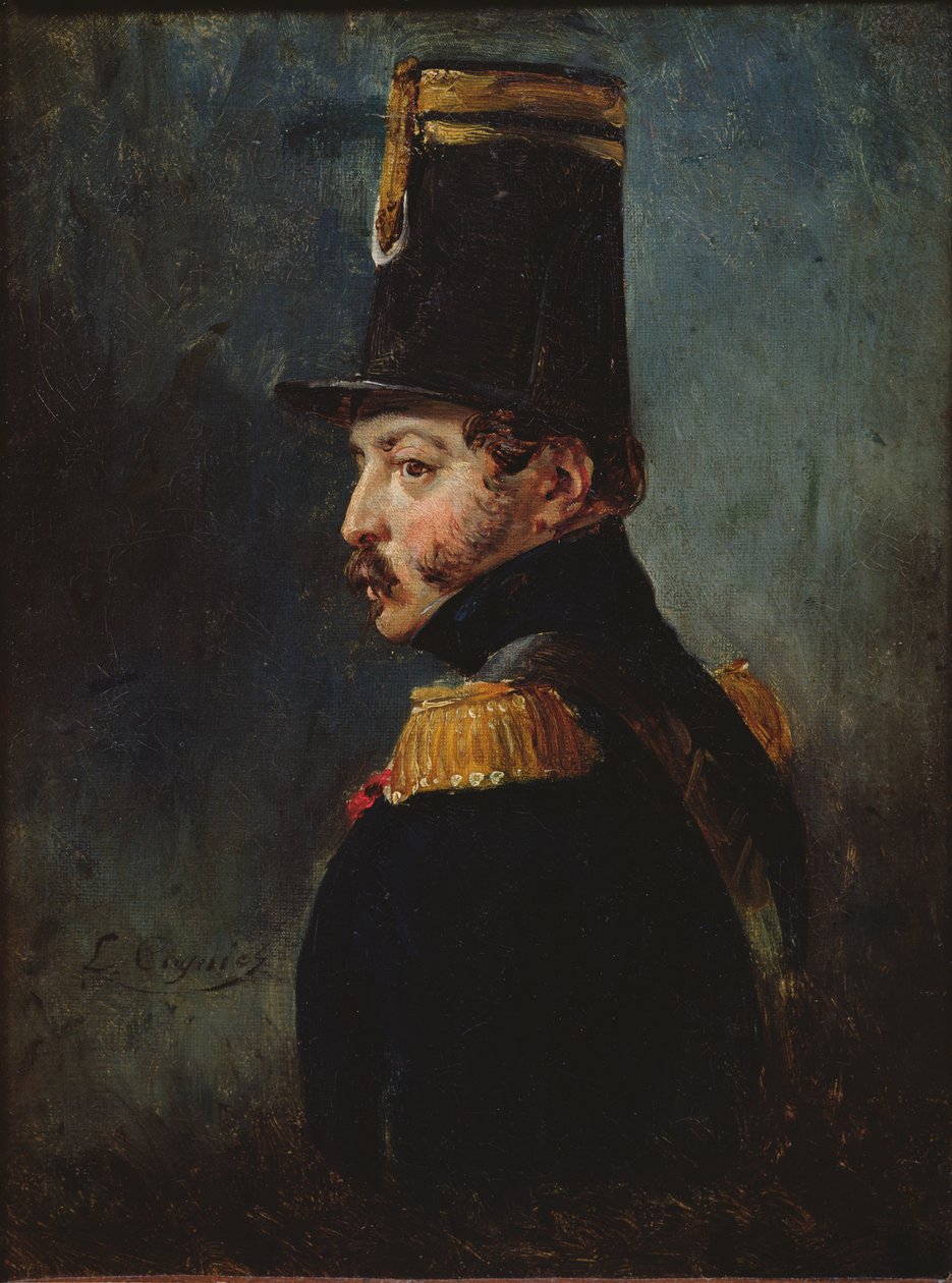 Porträt vermutlich von General Gaston Auguste de Gallifet von Léon Cogniet