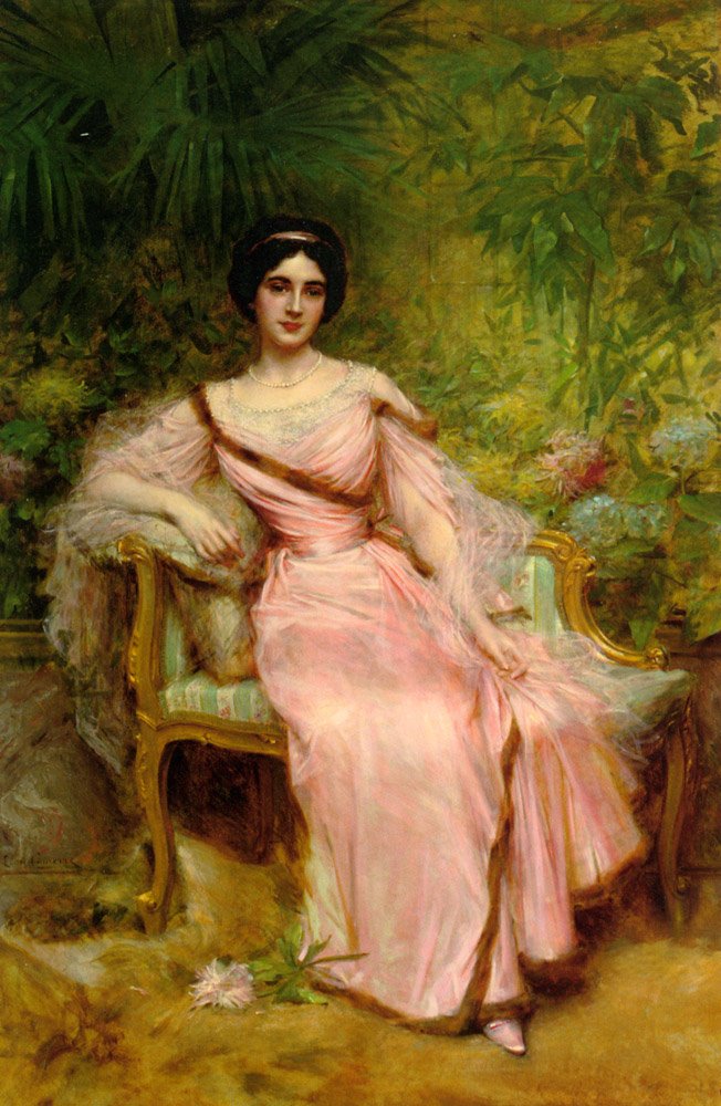 Porträt von Suzanne Hudelo von Leon Francois Comerre