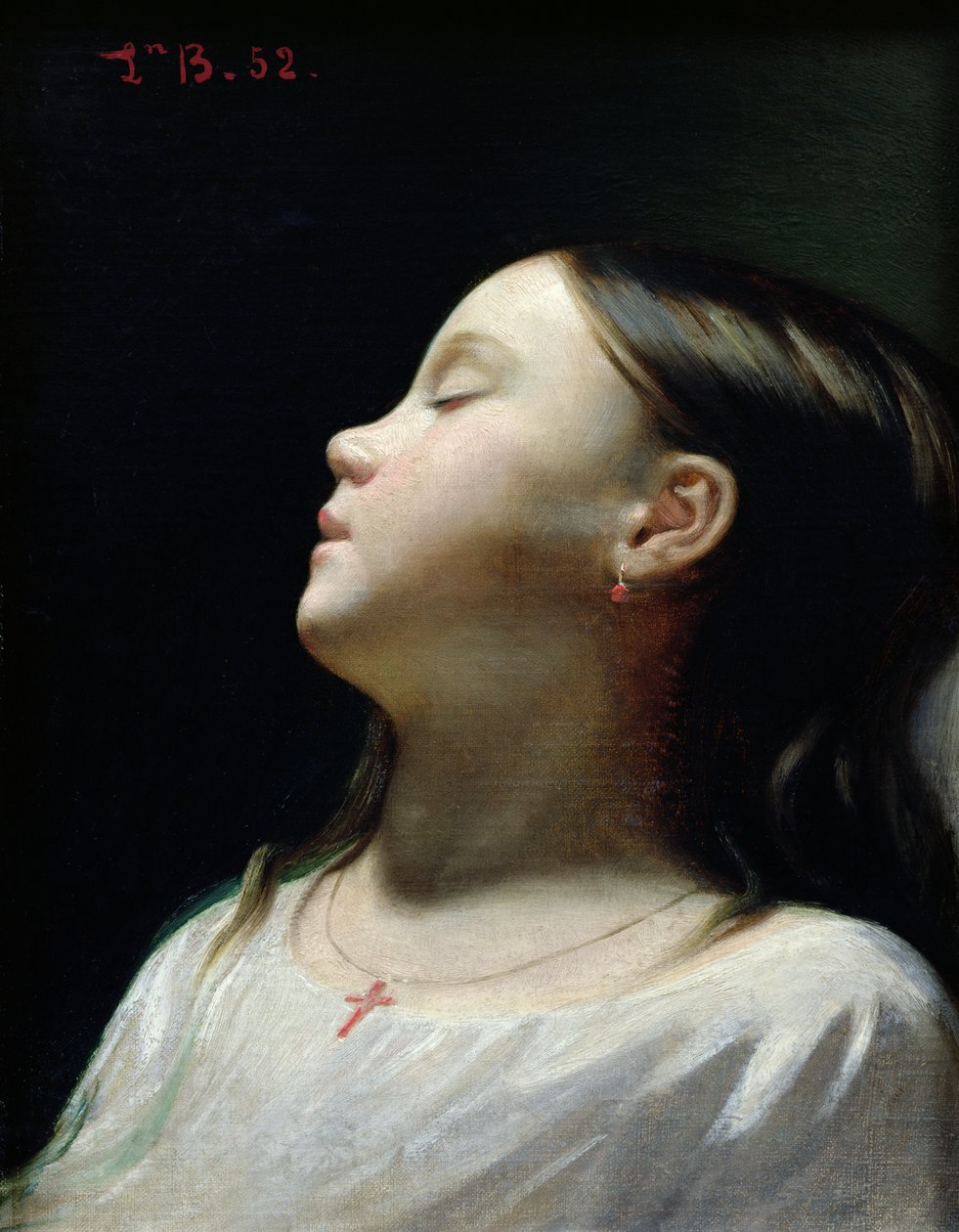 Schlafendes Mädchen, 1852 von Leon Joseph Florentin Bonnat