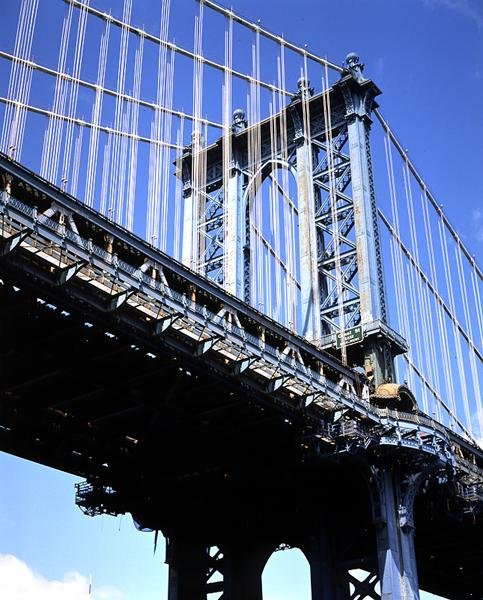 Manhattan Bridge, fertiggestellt 1909 von Leon Moisseiff
