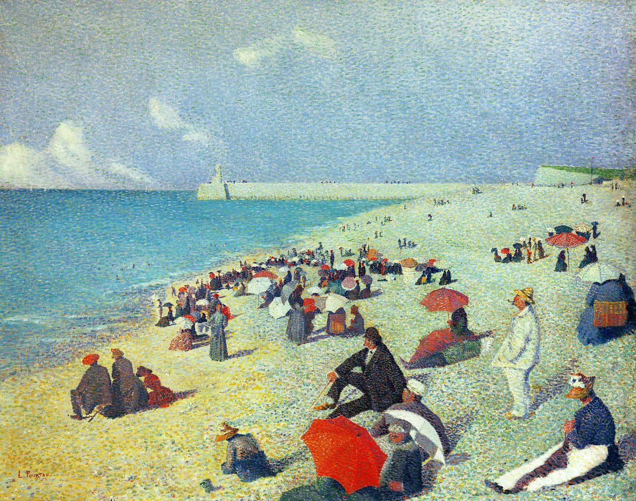Am Strand von Leon Pourtau
