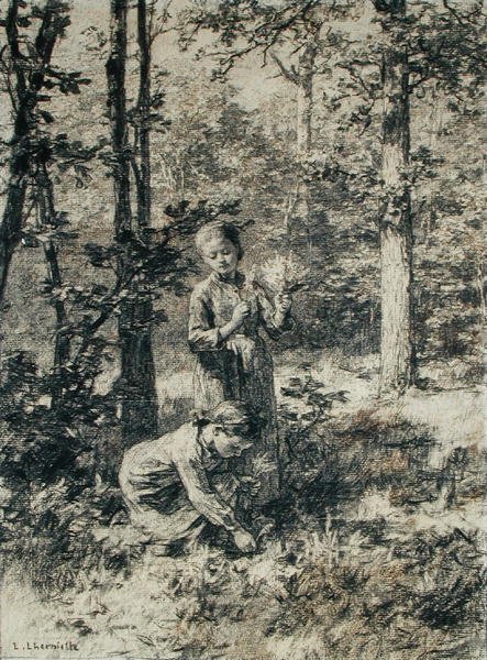 Maiglöckchen sammeln von Leon Augustin Lhermitte