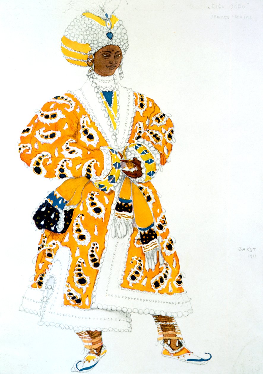 Ein junger Rajah, Ballettkostümentwurf, 1911 von Leon Bakst