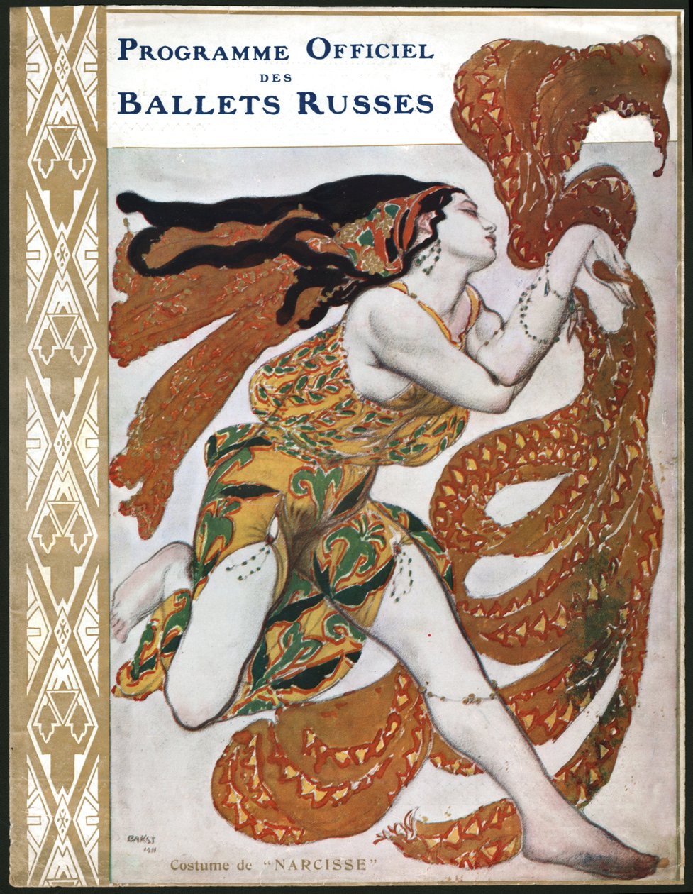 Narziss von Les Ballets Russes (Illustration) von Leon Bakst