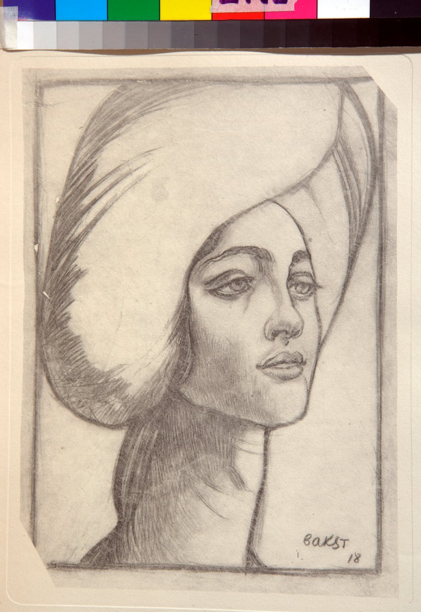 Porträt von Madame T von Leon Bakst