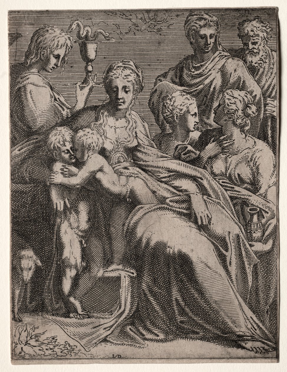 Heilige Konversation, 1540er Jahre von Leon Davent