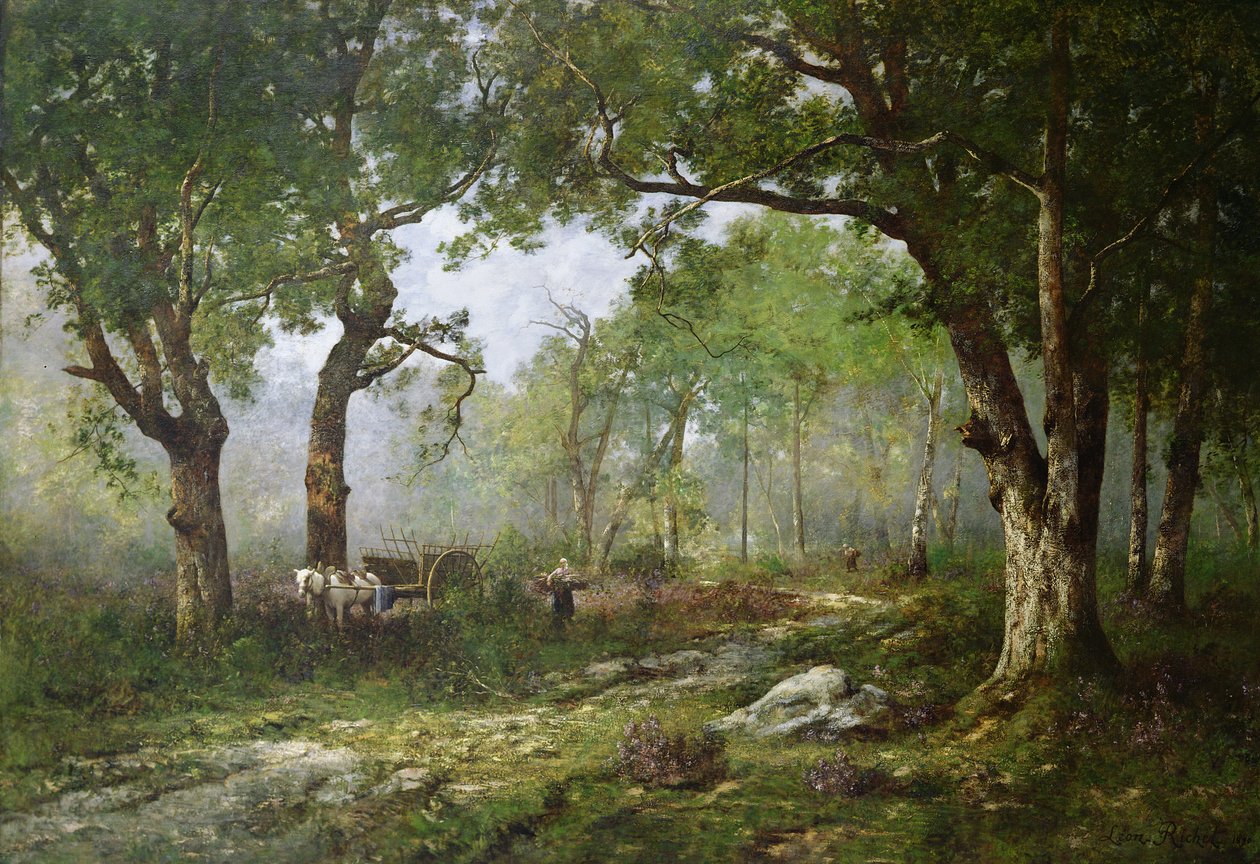 Der Wald von Fontainebleau von Leon Richet