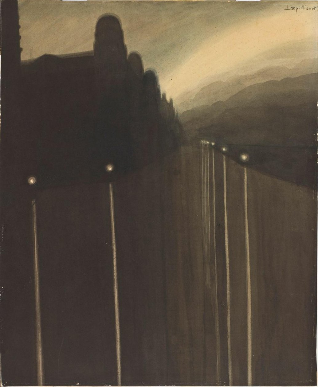 Deich bei Nacht, 1908 von Leon Spilliaert