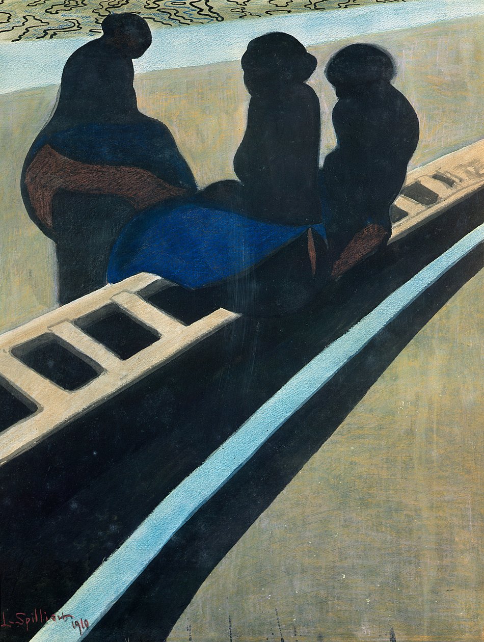 Fischerfrauen auf dem Kai von Leon Spilliaert