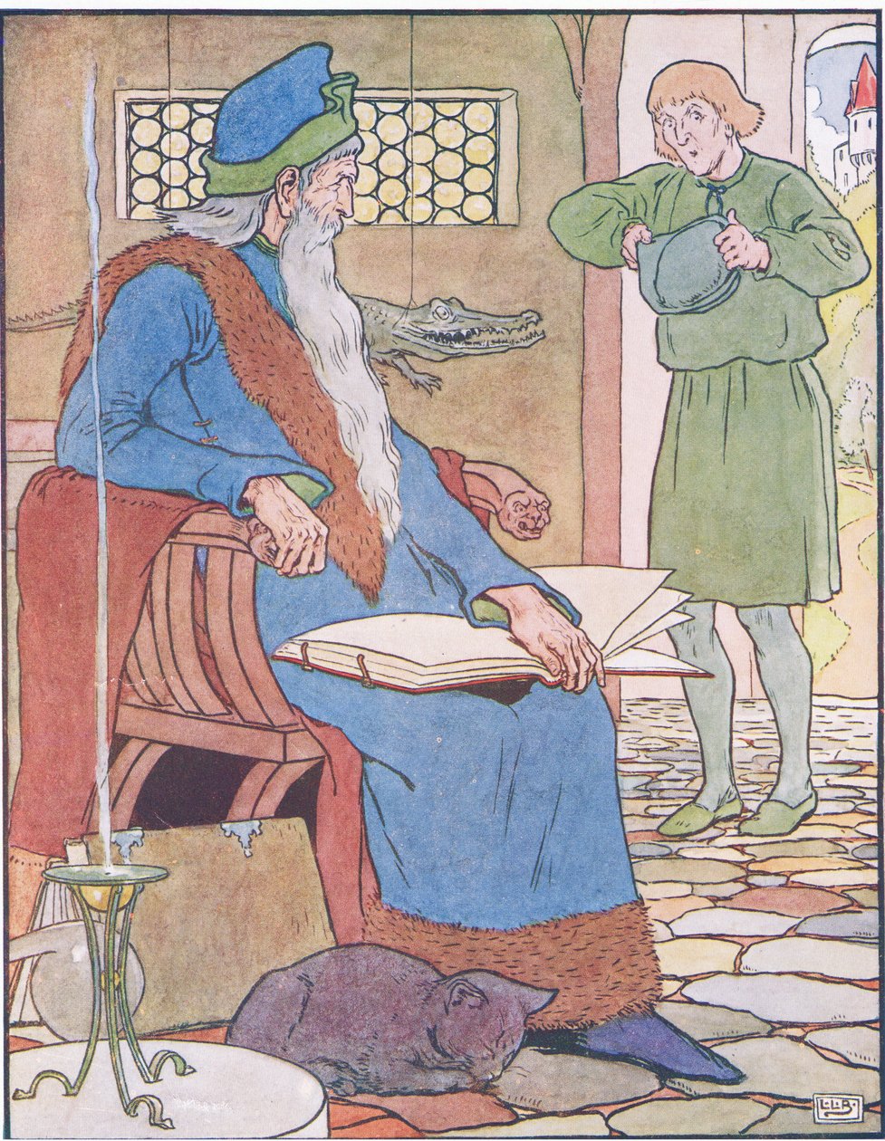 Der Pflüger trifft Merlin von Leonard Leslie Brooke