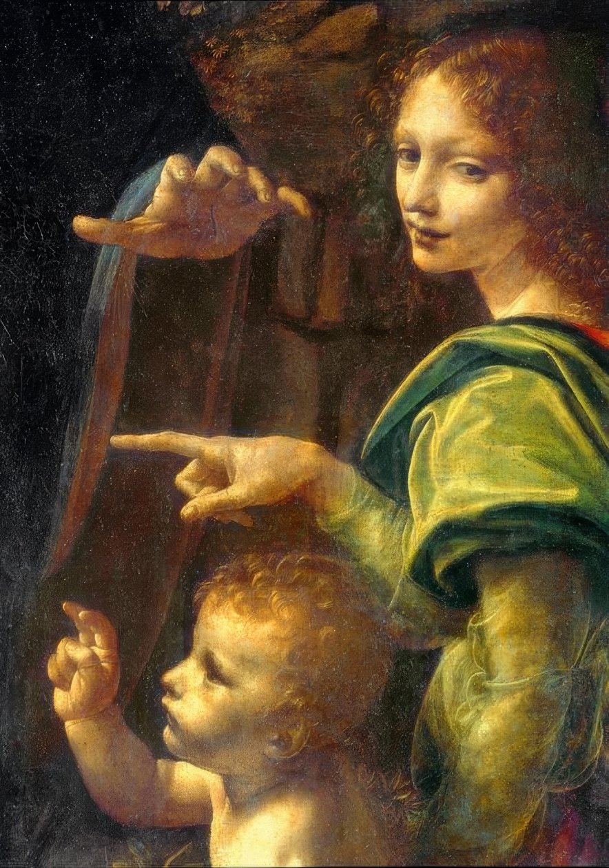 Felsengrottenmadonna von Leonardo da Vinci