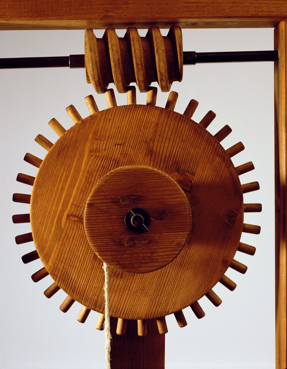 Modellrekonstruktion von da Vincis Entwurf für einen Helikoid-Mechanismus von Leonardo da Vinci