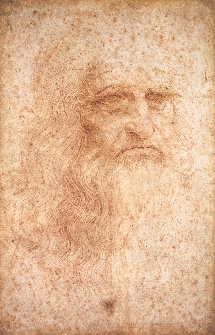 Selbstporträt von Leonardo da Vinci