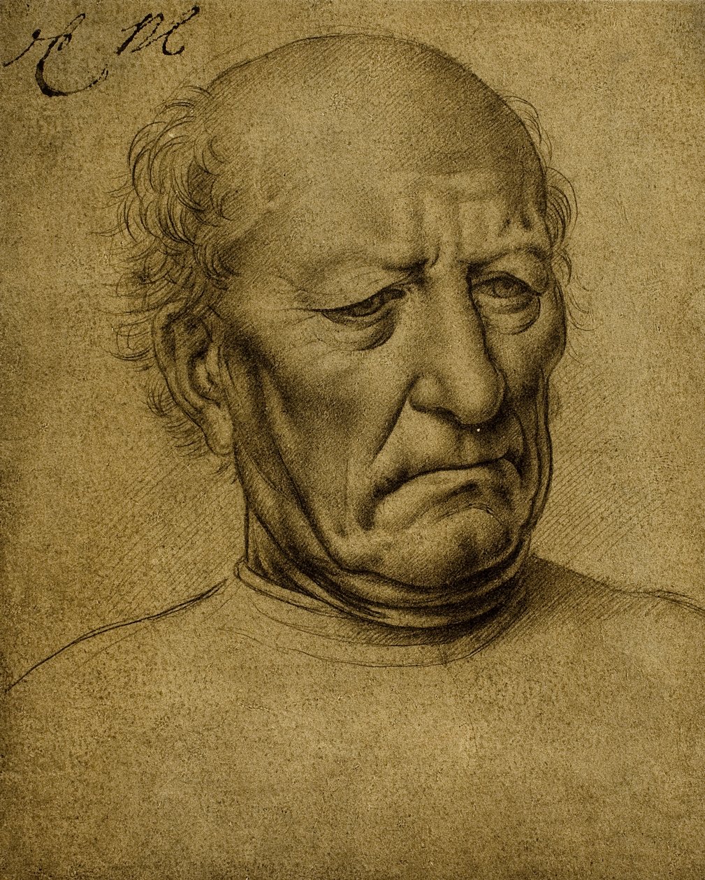 Seniles Männerporträt von Leonardo da Vinci