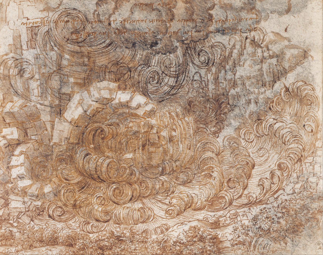 Eine Sintflut von Leonardo da Vinci