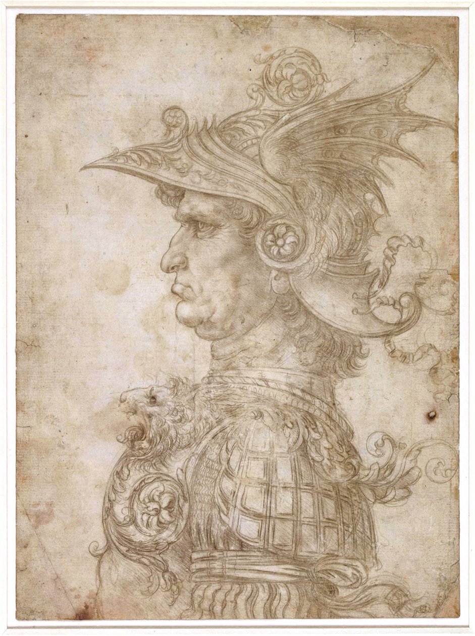 Büste eines Kriegers von Leonardo da Vinci