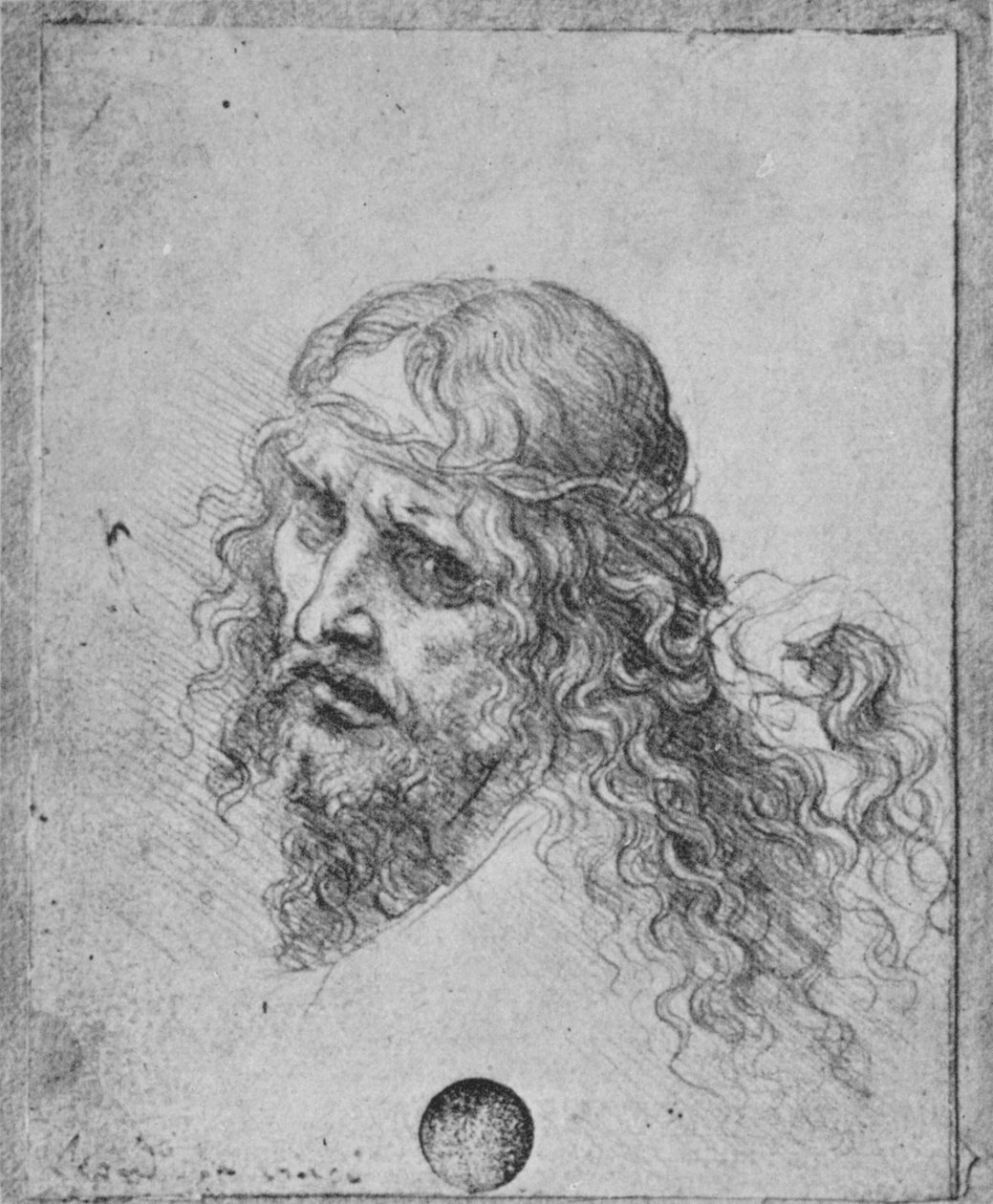 Kopf Christi, ca. 1480 von Leonardo da Vinci